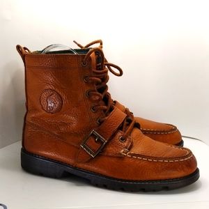 COPY - RALPH LAUREN LEATHER HIGH TOP BOOTS